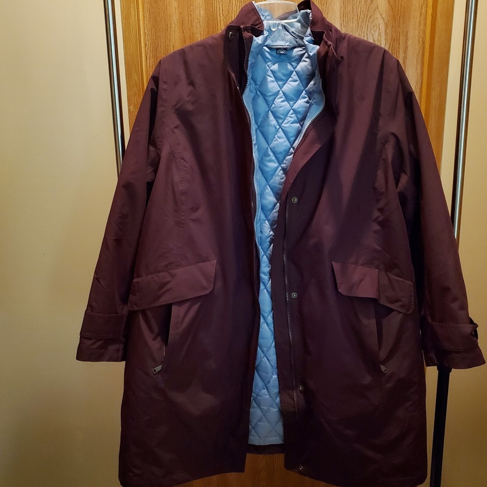 Lands End 16W - 18W Insulated 2 n 1 Primaloft Parka Squall Coat Jacket